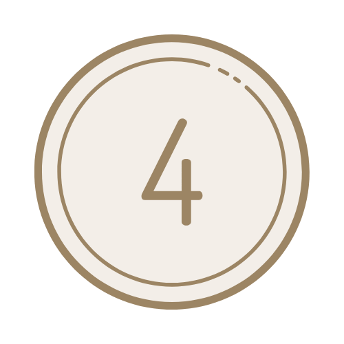 Symbolgrafik mit goldener Zahl 2 für den Ablauf einer freien Trauung - Einzug der Braut